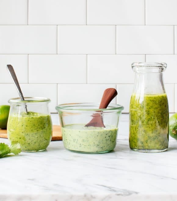 Creamy cilantro lime dressing