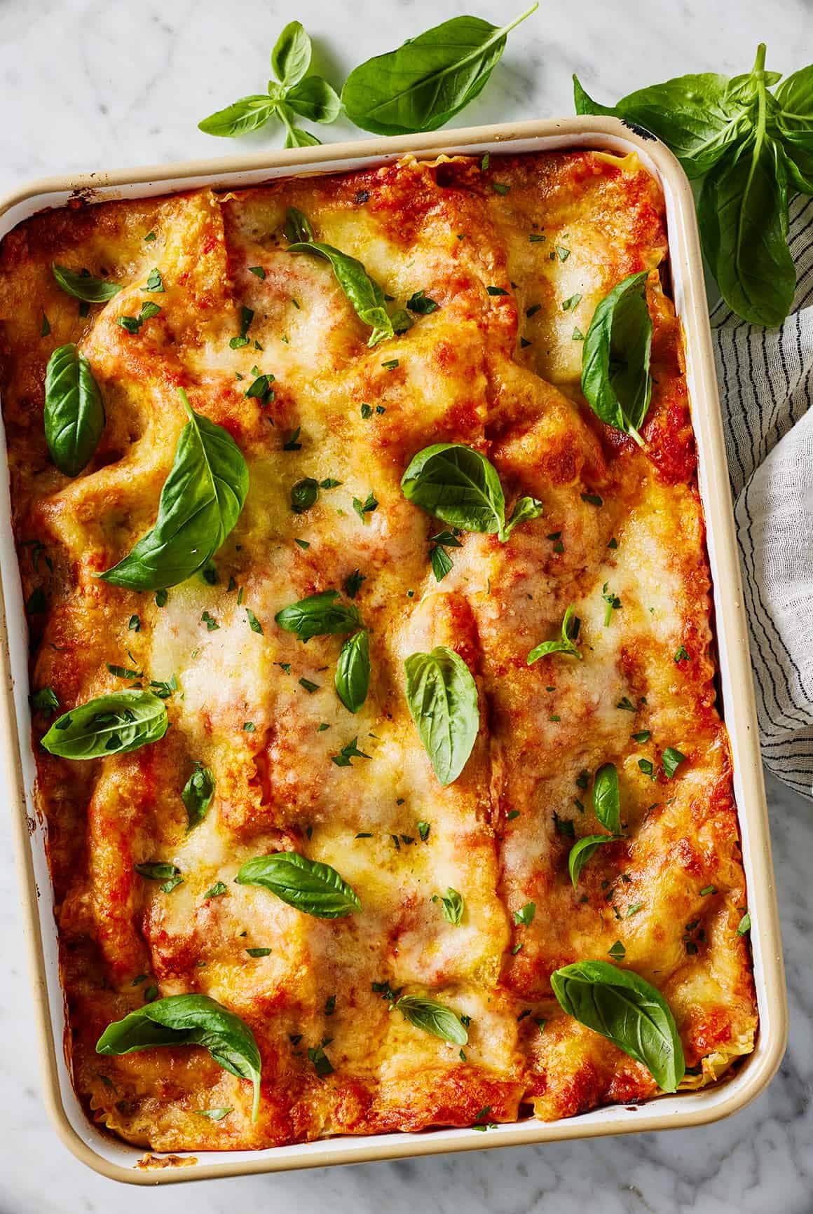 Homemade vegetable lasagna