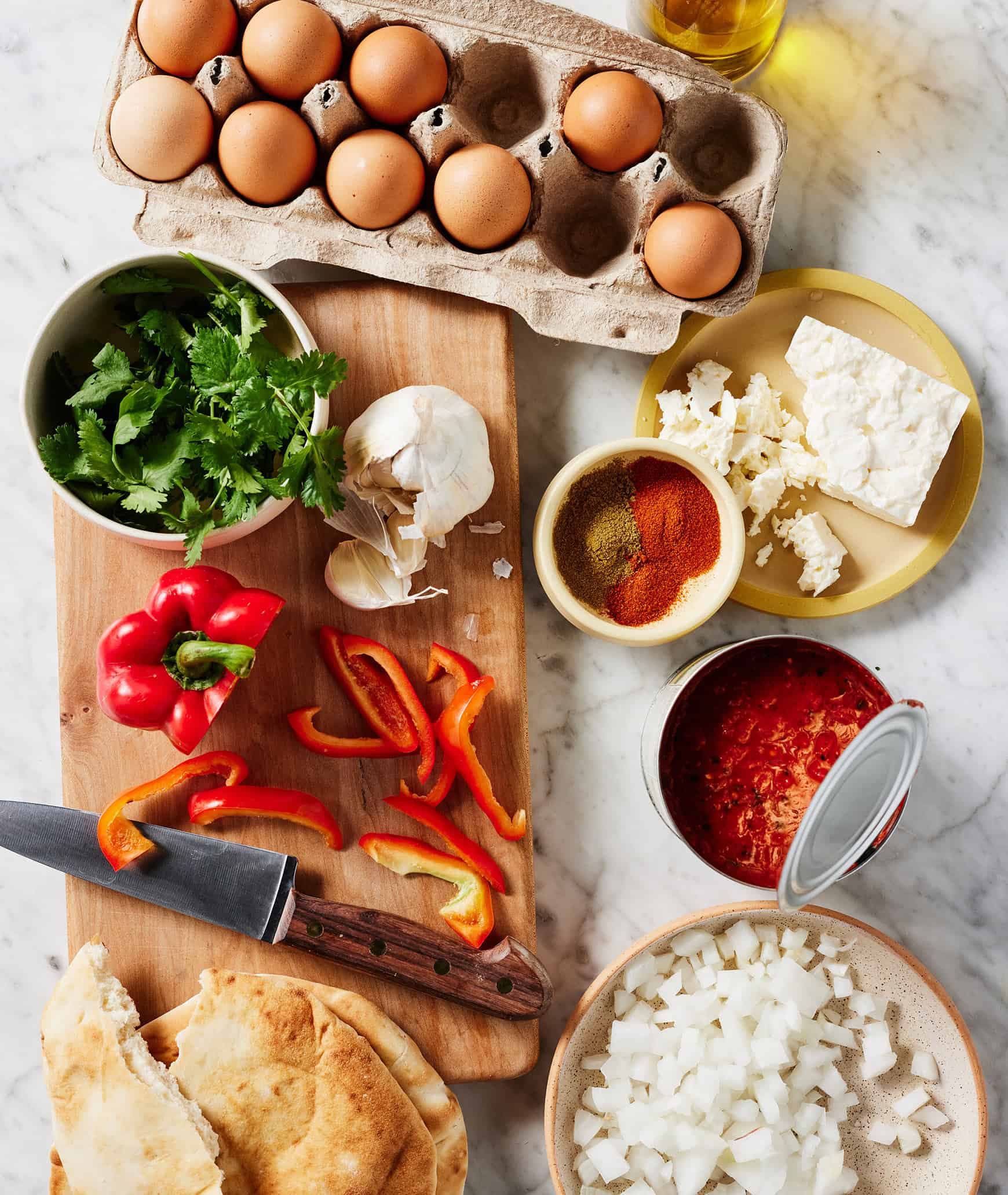 Shakshuka recipe ingredients