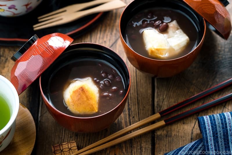 If you plan to use the red beans for Zenzai (Oshiruko), you can use it right away. If you prefer a thicker version, reduce the soup further.
