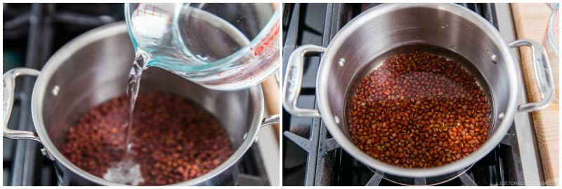 Add more water to the pot to cover the beans by 1–2 inches.