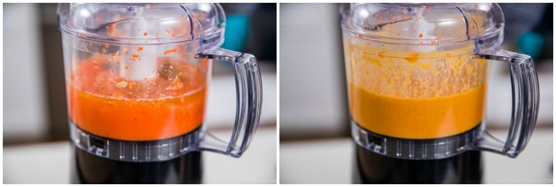 Process again until the dressing is completely smooth. Taste and adjust the seasoning with salt, as needed. If it‘s too sour, add a bit more sugar. If you prefer a lighter dressing, add water to thin it; I don‘t add water so the dressing will keep longer.