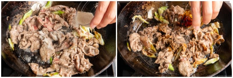 Add 2 tsp sugar and 1 Tbsp soy sauce.