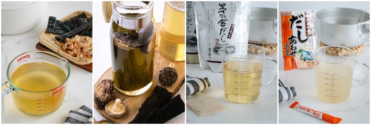 Before we start... If you want to make miso soup in less than 10 minutes, follow my Easy Miso Soup recipe, using a dashi packet or powder.In this recipe, I make Awase Dashi from scratch with kombu and katsuobushi.For vegan/vegetarian, make the Kombu Dashi I showed below, or make Vegan Dashi with kombu and dried shiitake mushrooms.