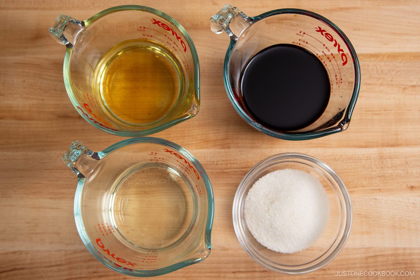 Gather all the ingredients. See Notes below for half-portion ingredients and substitutions for sake and mirin.