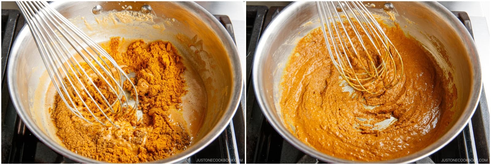 Cook and stir for 30 seconds and remove from the heat. You can use the roux immediately (see the instructions below) or mold it into a block.