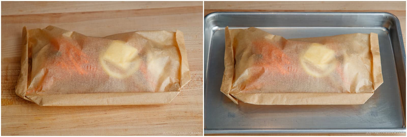 Fold back the corners twice (at least) in the opposite direction and press well. This helps to secure the seal.