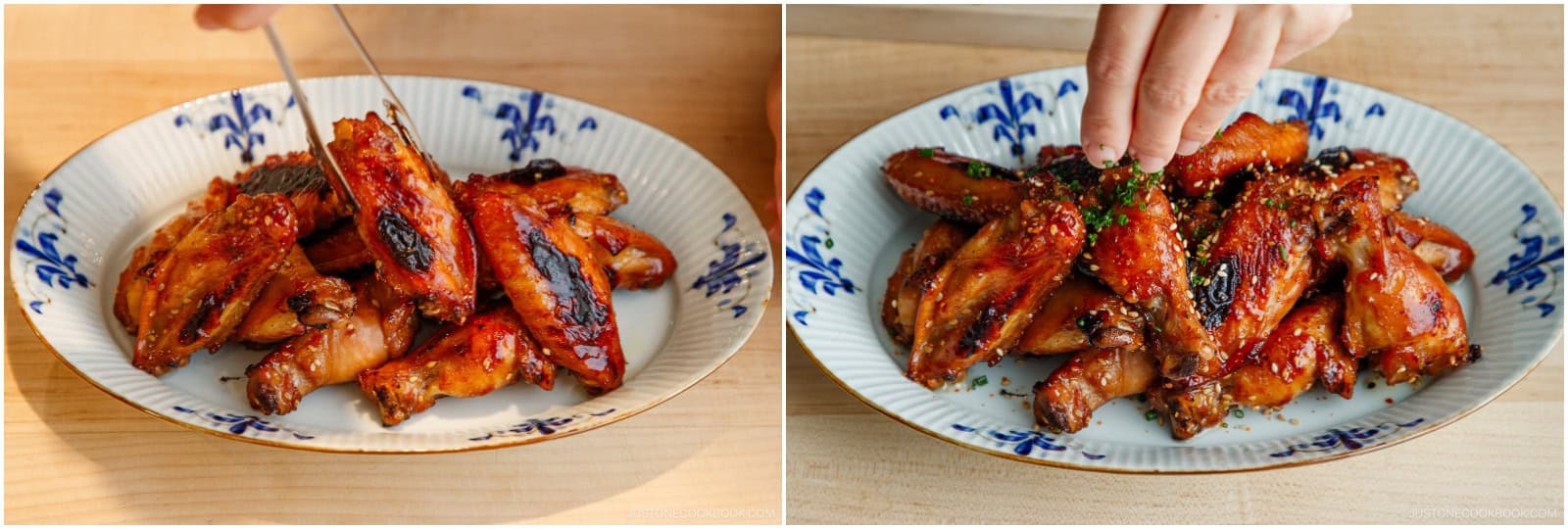Transfer to a plate. Sprinkle toasted sesame seeds, optional chopped green onions or chives, and optional shichimi togarashi (Japanese seven spice) for a spicy kick. Enjoy!