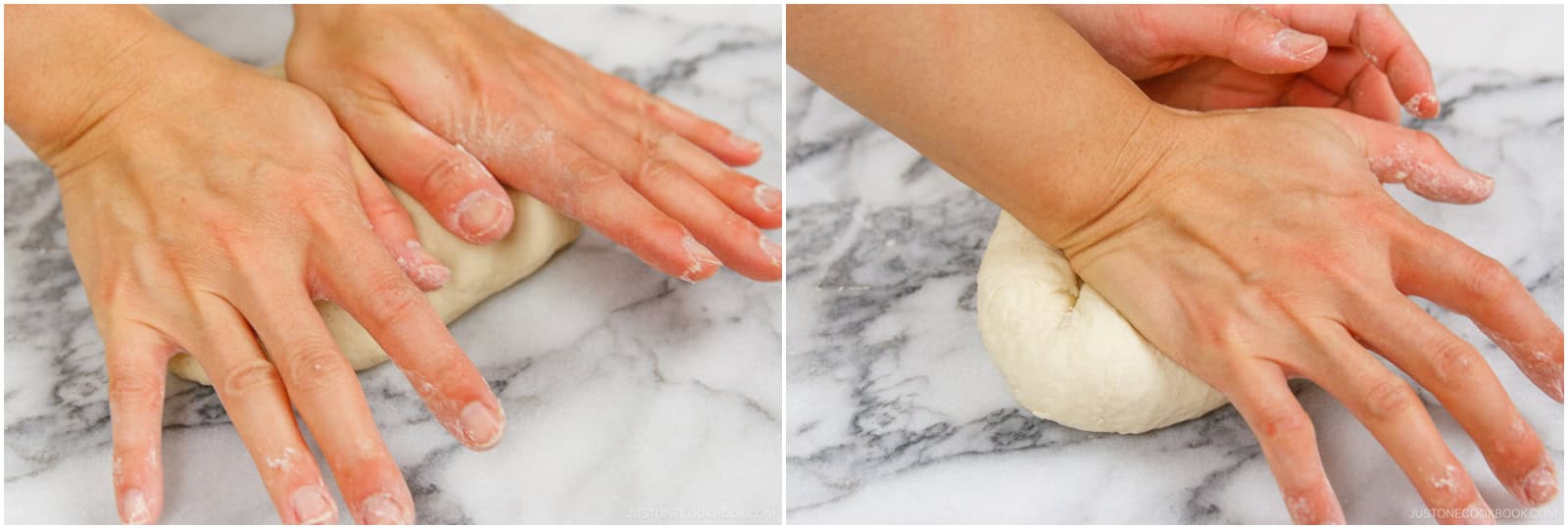 Transfer the dough to a work surface and knead for 10 minutes until smooth.