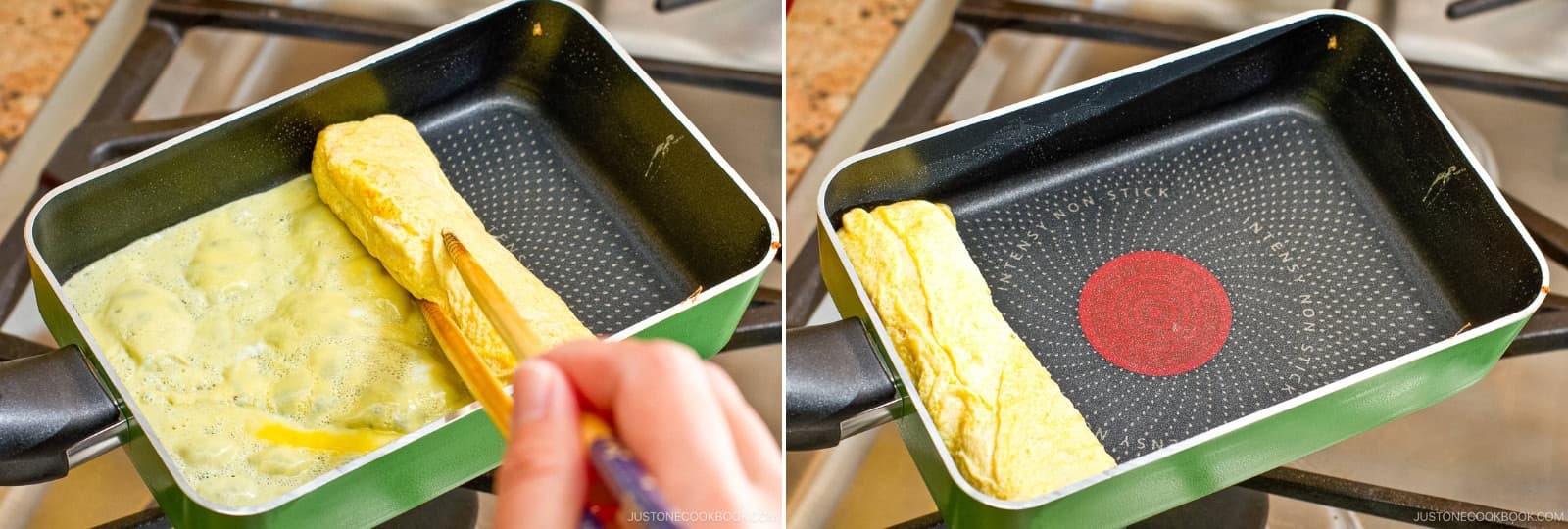 Roll again when the bottom is set and the top is still soft.