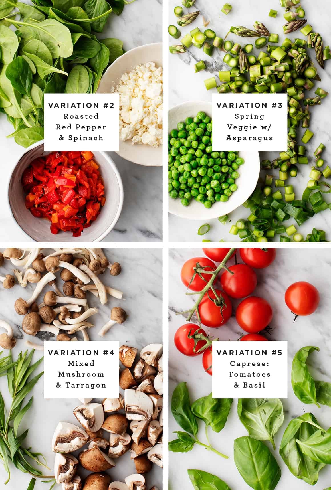 Vegetable frittata recipe variations