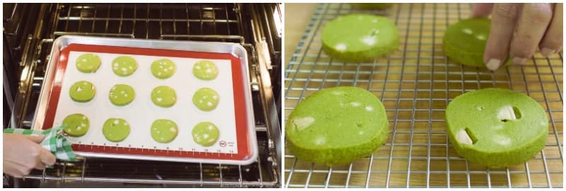 Remove from the oven and let the cookies cool on the baking sheet for 5 minutes; then carefully transfer the cookies to a wire cooling rack and let them cool completely before serving.