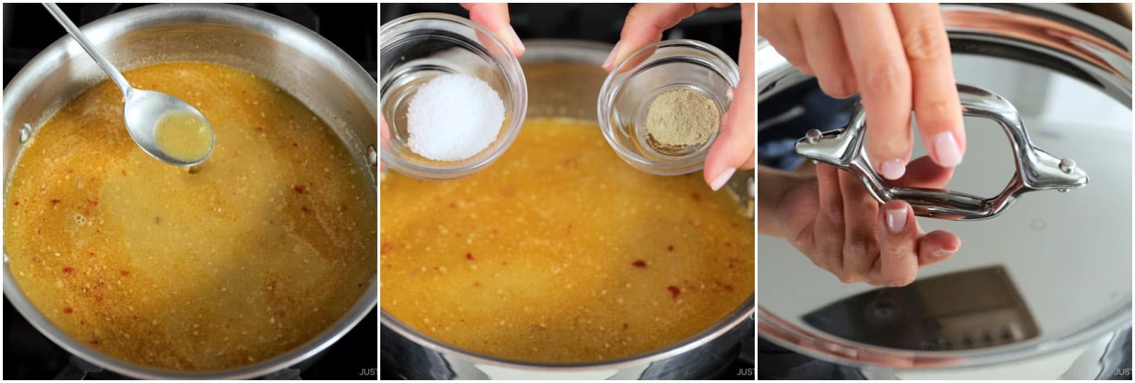 Taste and add up to 1 tsp Diamond Crystal kosher salt and ¼ tsp white pepper powder. Cover the soup broth with the lid and keep it on a low simmer while you cook the noodles.Nami's Tip: Chicken stock varies in saltiness, so taste your soup to decide how much salt to add.